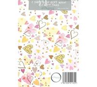 GetInStyle Shop Wrapping Paper Gift Wrap 2 Sheets & 2 Matching Tags. Anniversary Wedding Engagement Valentine