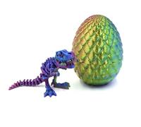 GETJOY 3D Printed Dinosaur Egg, 3D Printed Animals, 3D figures, Decoration for Home & Office, Desktop Exhibits, Stress Relief, Dinosaur Toy Set, Kids & Adults
