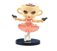 GETJOY Ballerina Cappuccino Toy, Italian Brainrot Figures, Brainrot Toys for Collectors, Decorative Cuphead Girl Statue, Unique Collectible Display Piece for Home or Office Decor