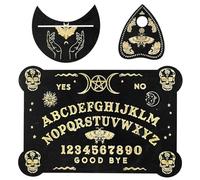 GETJOY Ouija Board, Witchcraft Supplies, pendulum board, Premium Thick Wood Talking Board with Planchette, Paranormal Equipment, Includes Detailed Spirit Hunt Guide, Message Dowsing Divination