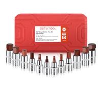 GETLITOOL 1/2 Inch Hex Bit Socket Set, 12 PCS Premium S2 Steel Metric Allen Bit Socket Sets H5 H6 H7 H8 H10 H12 H14 H16 H17 H18 H19 H22 with Size-Marked & Storage Case for Garage, Car & Trucks Repair