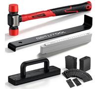 GETLITOOL Laminate Wood Flooring Installation Kit with Double-Faced Mallet | Equipped with Non-Slip Handle, Pull Bar,Knock Block, 60 Spacers,Folding Rule, Ideal for flooring Install,Renovating a Bedroom