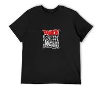 GETLUCKY T Shirt Skate Vision Streetwear Distort 1980s Carefully Designed, Every Design is just Right Black L
