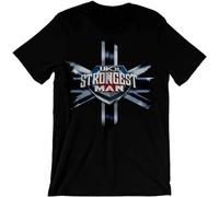 GETLUCKY Ultimate Strongman Uk'S Strongest T-Shirt Black L