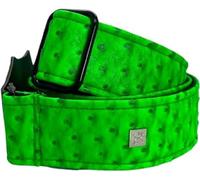GET'M GET'M Guitar Strap Guitar Strap Neon Green Ostrich 2 Inch