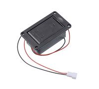 GETMusic Active Bass Guitar Pickup 9V Battery Boxs/Holder/Case/Compartment Cover With Metal Contacts Spring And 2 Pin Plug with Cable (With Spring Contact)
