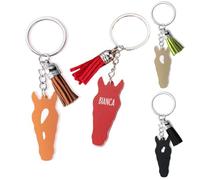 Getname Custom Horse Face Marking Personalized Horse Facial Marking Silhouette Keychain Gift