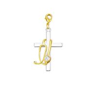 Getname Necklace Custom Birthstone Stethoscope Cross Charm for ID Badge Reel Charm, Badge Buddy Badge Accessories Pendant Jewelry as Nursing Appreciation Practitioner New Nurses Graduation Gifts