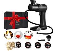 GETOHAN Cocktail Smoker kit, Smoking Gun Drink and Food Smoker Old Fashioned Smoking kit Infuse Cocktail Whiskey Bourbon with Disk Lid and Wood Chips, Starter Kit, 10 PCS