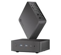 Getorli Mini PC Ryzen 7 8745HS, 16GB DDR5 RAM 500GB PCIe 4.0 SSD Micro PC | Radeon 780M, Dual 2.5G LAN, 4K Quad Display HDMI/DP/Dual USB4, WiFi 6 BT5.3, Home/Office/Gaming