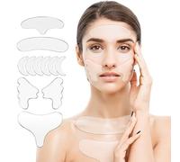 GETPUNA Forehead Wrinkle Patches, Reusable Silicone Face Patch Set 11pcs for 11 Lines, Frown & Smile Creases, Neck Chest Décolleté, Under Eye & Cheek Smoothing Pads, Overnight Side Sleeper Use