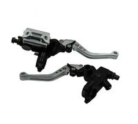 GETPZPZHMQ Brake Clutch Levers 22mm 2Pcs Hydraulic Disc Brake Upper Pump Motorcycle Clutch Handbrake Lever(Silver)