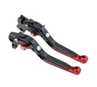 GETPZPZHMQ Brake Clutch Levers for Monster 797 821 659 for Hypermotard 820 939 for Multistrada 950 Folding Brake Clutch Levers Handlebar Lever Motorcycle Brake Handle(Red Black)