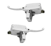 GETPZPZHMQ Brake Clutch Levers for Valkyrie GL for 1500 VT for Shadow 1100 for VTX 1300 1800 Motorcycle Brake Clutch Master Cylinder Reservoir Levers(Left Right - Chrome)