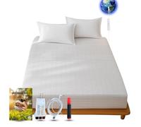 GETREE Earthing Grounding Sheets King Size(White), Cotton and Silver Fibre for Improved Sleep & Wellness (White, King(78 * 80 * 15 inch))