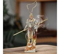 Getrelax Sun Wukong Statue The Monkey King Polystone Figurine 22cm Mythological Warrior Sculpture Chinese Mythology Decor Feng Shui Home Decor