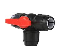 GETREY Hose Diverter,1/2" 3/4" 1" 2" Three-Way Plastic T-Type PE Quick Connect Pipe Quick Connector 20/25/32/40/50/63mm (Color:Blue,Size:25mm) (Color : Blu, Size : 63mm) (Color : Black, Size : 40mm)