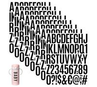 GETRICH 12 Sheets 600 Pcs Letter Stickers, 2 Inch Alphabet Stickers Number Sticker, Self Adhesive Letters Vinyl Stick On Letters Sticky Letters for Crafts DIY Scrapbook Mailbox Water Bottle Notebook