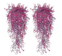 GETRICH 2Pcs Artificial Hanging Plants Trailing Artificial Plants Indoor Hanging Fake Plant Fake Hanging Plants for Kitchen Garden Living Room Fake Ivy Leaves Decoration for Outdoor Indoor