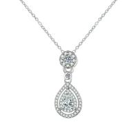 GETRICHHL Necklace Women'S Stylish And Simple Teardrop-Shaped Pendant Necklace.-grey-A