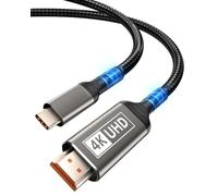 Getrish USB C to HDMI Cable 10ft, 4K High-Speed Type C to HDMI 2.0 Braided Cord, Thunderbolt 4/3 Compatible with iPhone 15/16 Pro Max, MacBook Pro/Air, iMac, iPad Pro, Galaxy, Surface, Dell, HP