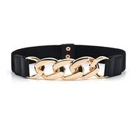 GETSTREE belts for dresses,women's belts, womens belts Girls PU Leather With Rivet Decor Waist Belt Slim Body Dress Coat Waistband red black belt women 28in Decorative Clothing (Color : D, Size : 70)
