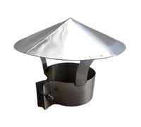 GETSTREE Chimney Pot Roof Cowl,chimney cap, Chimney Cowl Cap,Stainless Stee Downdraught Bird Guard Top,for All Fuel Types, Rain and Snow Cover Pot, Flue Protector(90mm)