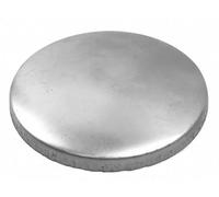 GETSTREE Round Fence Post Top,Galvanized Iron Caps, 10Pcs Garden, Outdoor Metal Pillar Cap Finial Silver(140mm)