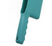 Getter Gutter Scoop Cleaning Tool for Roof Gutters - Flexible Plastic Scoop with Extended Tongue & Narrow Heel, Measures Debris Depth, Green