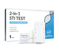 GetTested 2-in-1 STI Test for Trichomonas and Gardnerella - at-Home STI Test Kit for Women and Men - Rapid at-Home Results - Easy to Use, Private STI Test - No Appointment or Lab Required