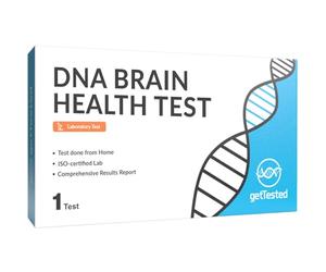 GetTested DNA Brain Health Test | Comprehensive Genetic Analysis for Mental Well-Being | Saliva-Based at-Home Test Kit | Analyzes Memory, Stress, Anxiety & Mood Genes