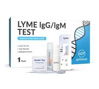 GetTested Lyme IgG/IgM Rapid Test Kit, 10-Minute at-Home Results for Lyme Disease Test, Convenient, Private and Easy to Use, No Appointment or Lab Re