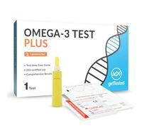 GetTested Omega-3 Plus Lab Test Kit - at-Home Finger Prick Blood Sampling, Lab-Certified Fatty Acid Balance Test for DHA, EPA, Omega-6 and Omega-3 with Digital Results