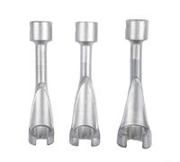 Gettimore 1/2 Inch Drive Diesel Injection Line Wrench Set, 3-Piece 14mm 17mm 19mm Open End Socket for Oxygen Sensor and Nut Removal(Red Box)