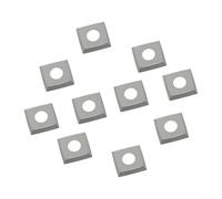 Gettimore 10pcs Solid Carbide Square Blades for Byrd Journal Planer, 15x15x2.5mm R150 Wood Machining Insert for Woodworking Lathe Spiral Planer Heads