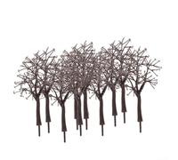 Gettimore 10Pcs Withered Model Trees 11cm Tall Architecture Trees for Model Railroad Scenery OO Gauge Sets