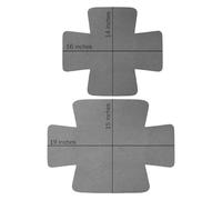 Gettimore 12 Pcs Felt Pan Protectors Grey Non-Slip Anti-Scratch Mats for Baking Trays Pots Pans Plates Glass Ceramic Dinnerware Stack Storage Protection Large 48.26x38.26 cm Medium 40.64x35.56 cm Kitc