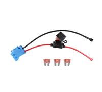 Gettimore 12AWG Wiring Harness Connector for Peg Perego 12V SLA Battery with 40A Fuse, Compatible with 12V Ride-On Toys and Lithium Batteries, 4-Pin Design, 25cm Cable Length, Heavy-Duty ABS Construct
