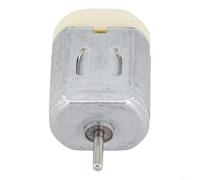 Gettimore 130 Model Small DC Motor with 2mm Shaft Diameter, 1.5-6V Voltage for Range, Metal and Plastic Build, 2000-12000 RPM, Remote Control Toys, Model, Airplanes - Silver