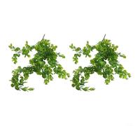 Gettimore 2-Pack Artificial Eucalyptus Hanging Vines 90cm Faux Rattan Plants in Green Green- and Green- for Home Wedding and Party Decoration(Green)