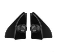 Gettimore 2-Piece A-Pillar Speaker Cover Compatible with 2016-2019 Black ABS Plastic Mounting Bracket for Tweeters Car Interior Accessory