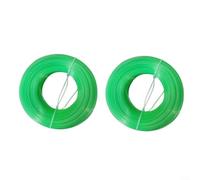 Gettimore 2 Rolls Nylon Grass Trimmer Line, 1.6mm 2.0mm Thickness, 30m Each in Orange and Green, Replacement Spool for Lawn Mowers and Brushcutters(1.6mm green)