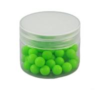 Gettimore 20-200pcs Fluorescent Silicone Fishing Beads 4/5.5/6/8mm Luminous Glow Attractor Sea Fishing, Rigs, Hook Bodies & Lures (Green)(8mm50pcs)