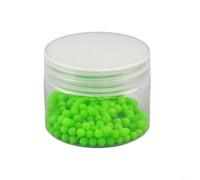 Gettimore 20-200pcs Fluorescent Silicone Fishing Beads 4/5.5/6/8mm Luminous Glow Attractor Sea Fishing, Rigs, Hook Bodies & Lures (Green)(4mm200pcs)
