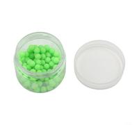 Gettimore 20-200pcs Fluorescent Silicone Fishing Beads 4/5.5/6/8mm Luminous Glow Attractor Sea Fishing, Rigs, Hook Bodies & Lures (Green)(6mm100pcs)