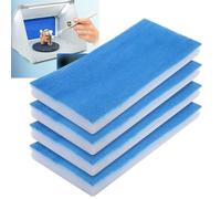 Gettimore 24PCS Spray Booth Filter Replacement Pads, 40x185x15 cm Fiber Cotton Air Filter Material for Master Airbrush
