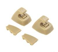Gettimore 2PCS Sun Visor Support Clip, 95994975 ABS PC Beige Retainer Hook with trap door fit for GMC