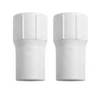 Gettimore 2PCS Swimming Pool Vacuum Hose Cuffs 1.5 Inch White Plastic Connectors for Suction Hose to Skimmer Vacuum Head Standard 38mm Fitting