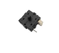 Gettimore 3-Pin/5-Pin Heater Switch for Oil-Filled Radiators, 16A 250V Power Control Switch with On/Off Button, Black Plastic Thermostat Replacement Compatible with Most Brands