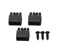 Gettimore 3pcs Replacement Arrow Rest Brushes with Screws for Hostage Bow Arrow Rest, Black Plastic and Iron